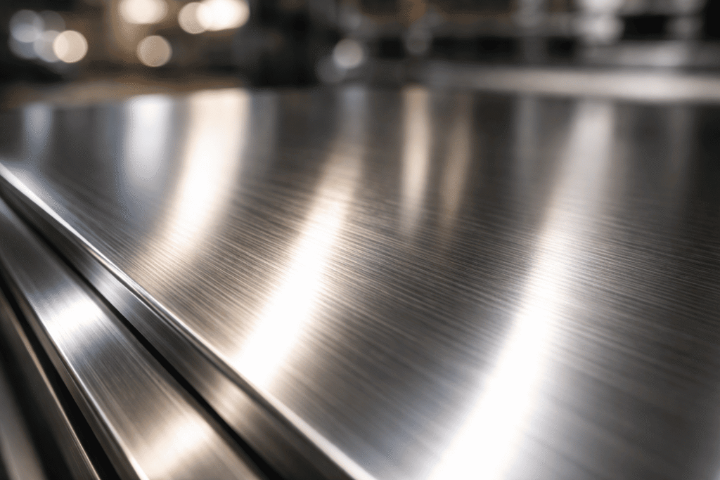superficie de acero inoxidable pulido 1